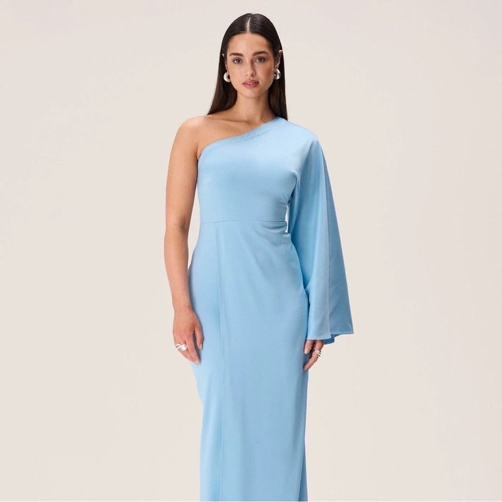 ADOORE | NWT! Athens One Shoulder Maxi Dress In Baby Blue Size: 6